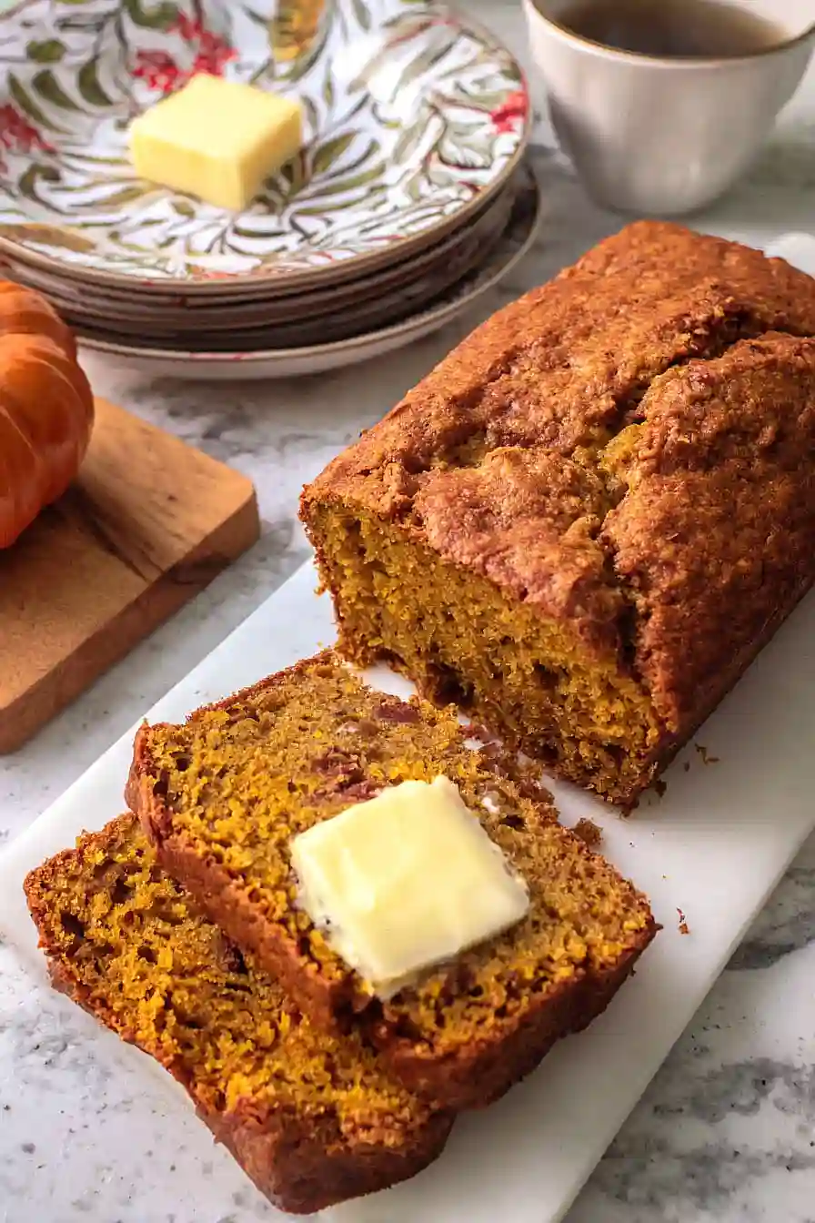 pumpkin einkorn banana bread