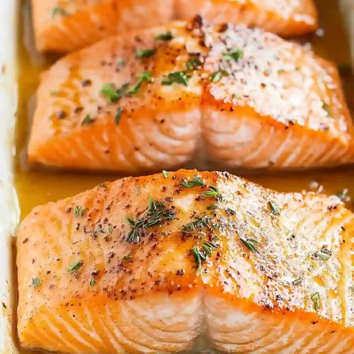 maple glazed baked salmon