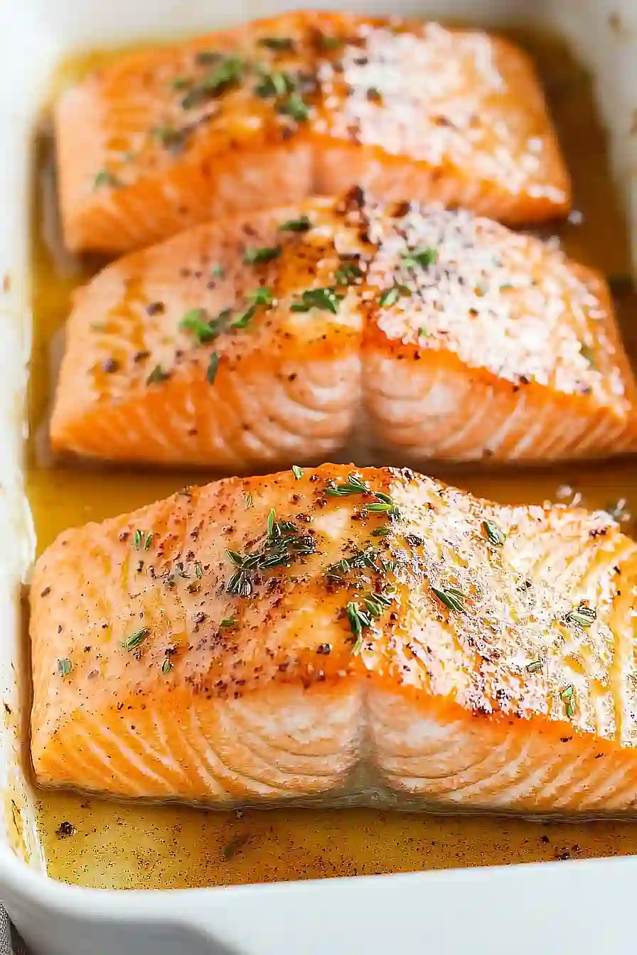 maple glazed baked salmon