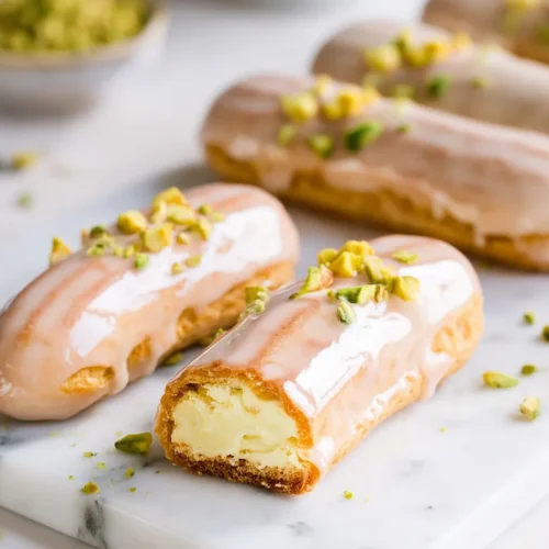 pistacho éclairs