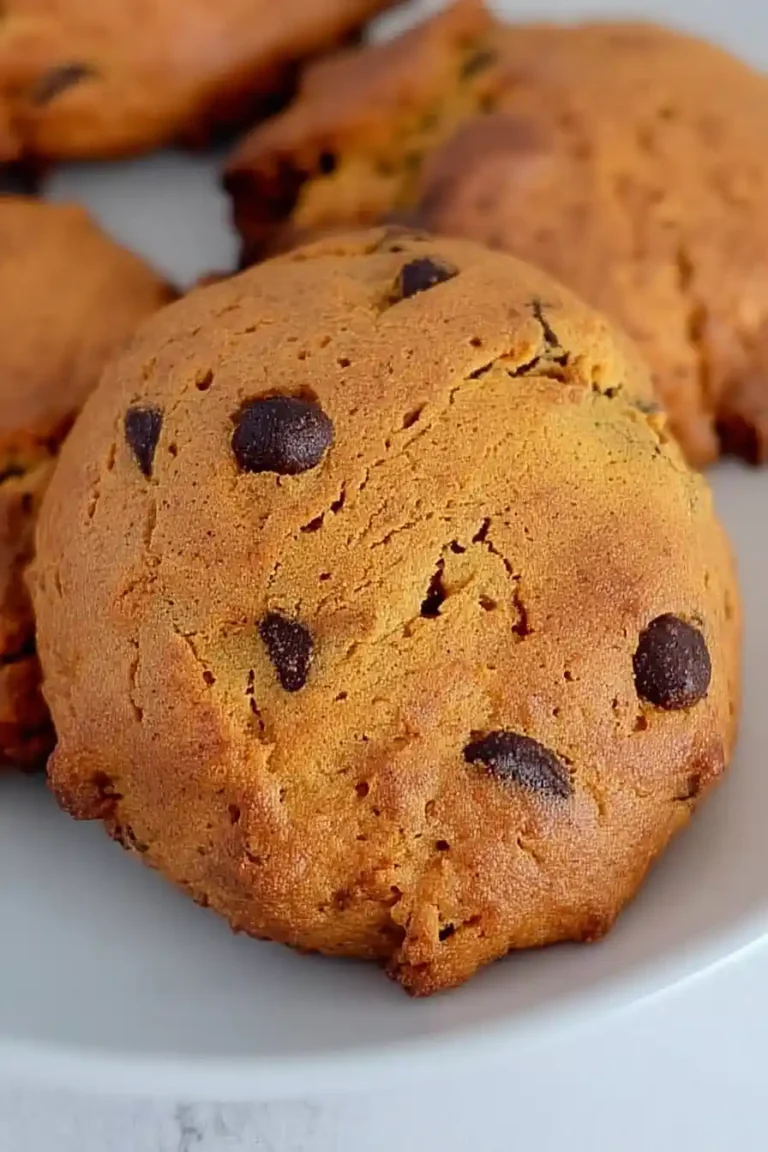 air fryer pumpkin chocolate chip cookies