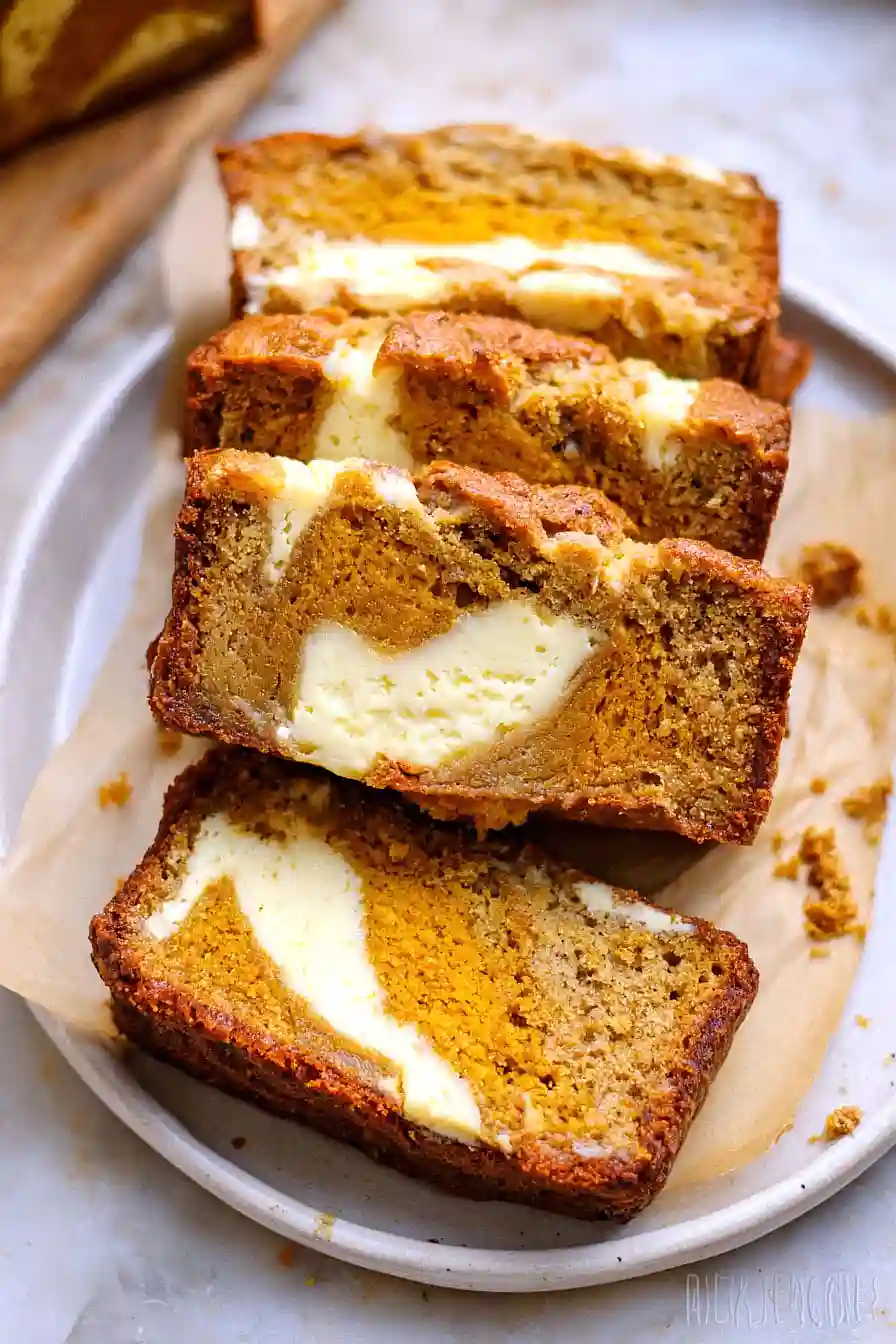 pumpkin cheesecake banana bread