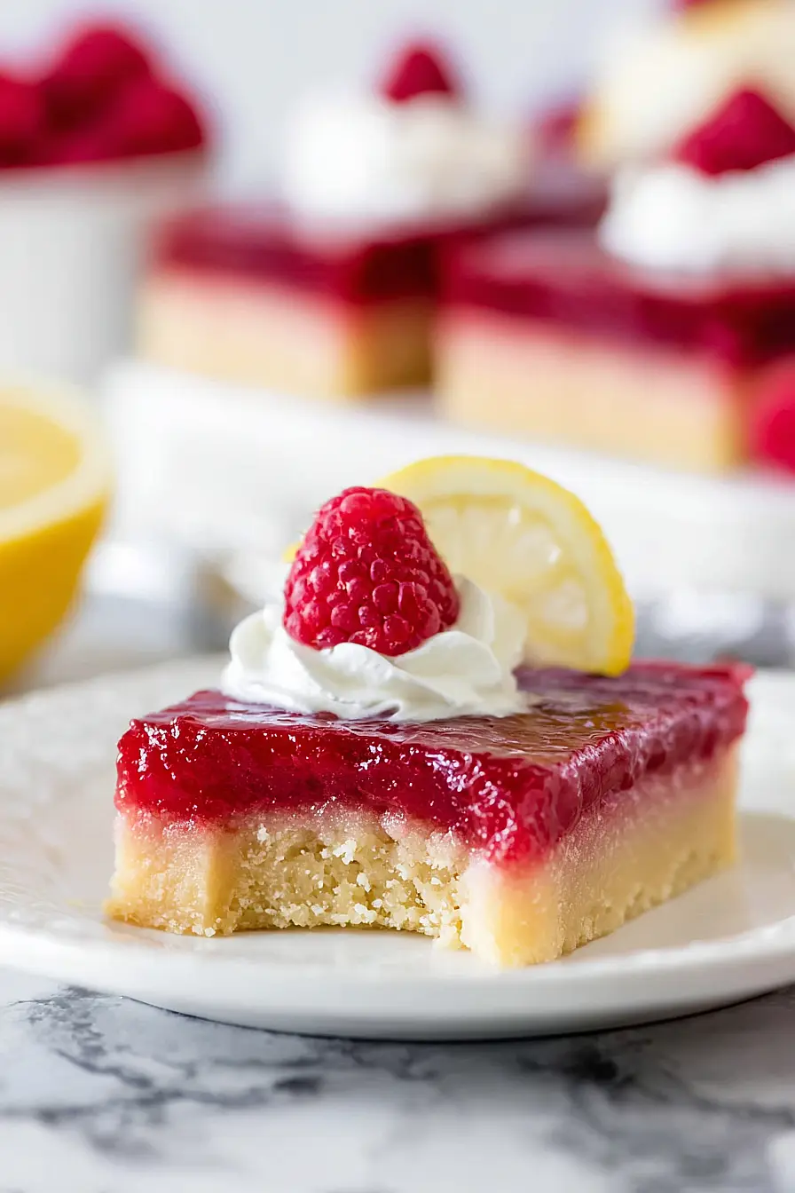 lemon raspberry bars