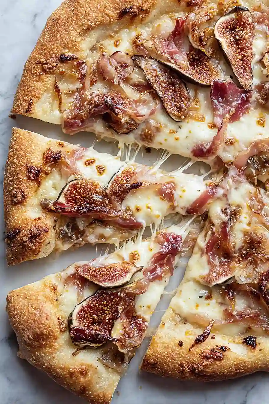fig and prosciutto pizza