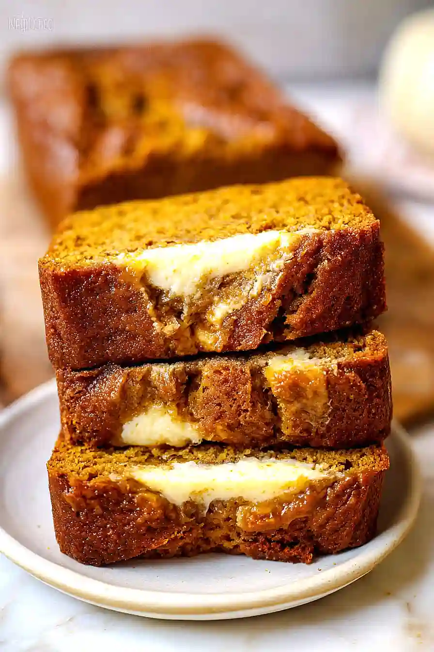 pumpkin cheesecake banana bread