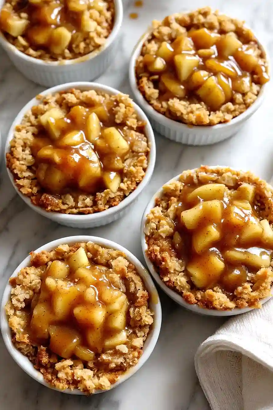 caramel apple crisp bites