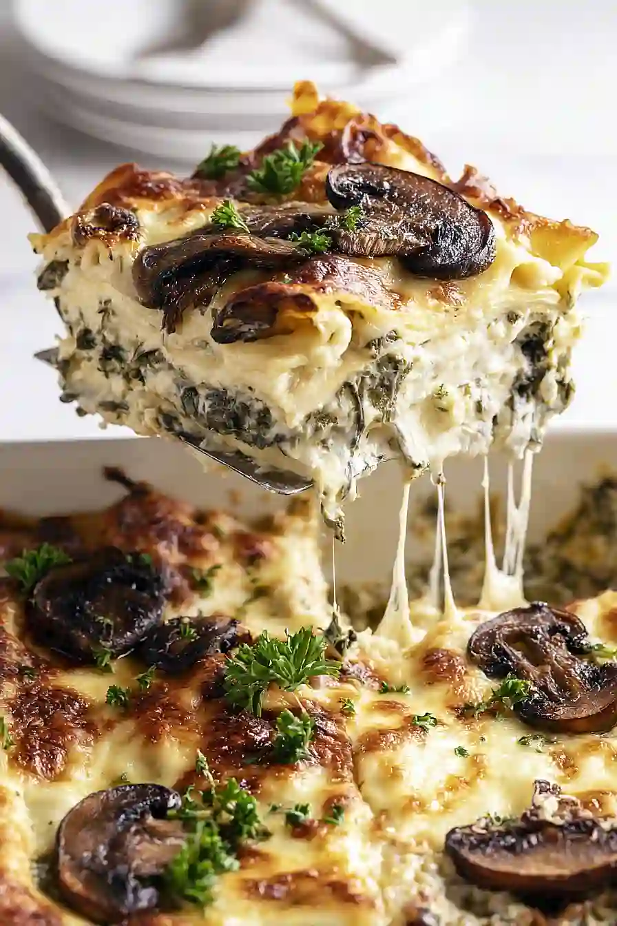 Spinach & Mushroom Lasagna