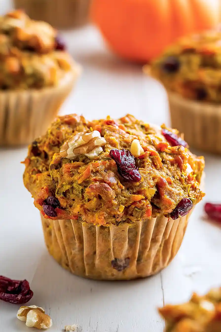 apple pumpkin breakfast muffins