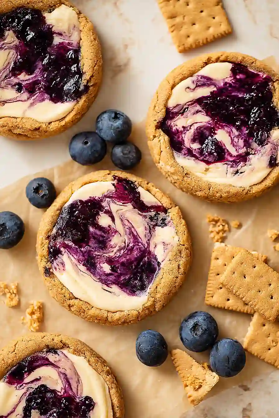 blueberry swirl cookies