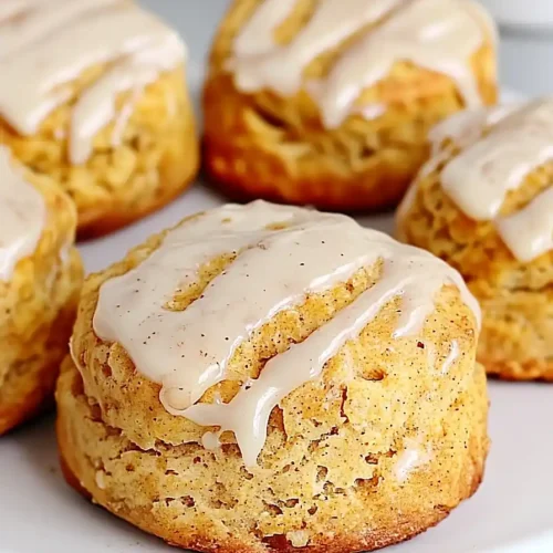 pumpkin pecan scones with brown butter glaze