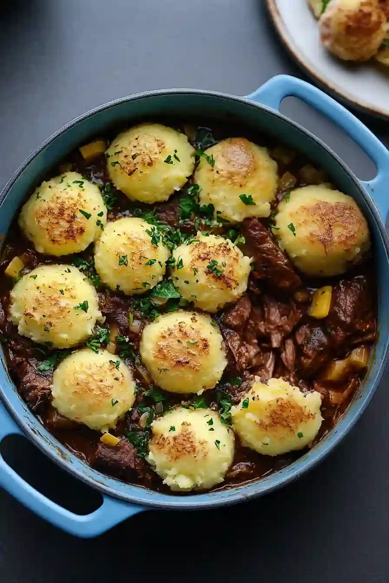 beef bourguignon with mashed potatoes