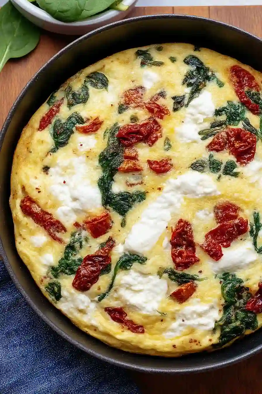 sun dried tomato frittata