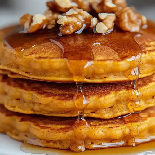 pumpkin pancakes for two