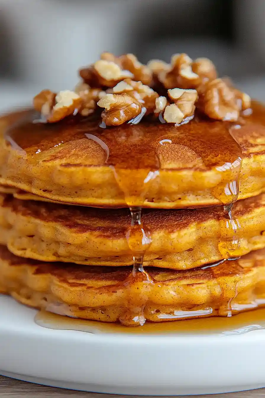 pumpkin pancakes for two