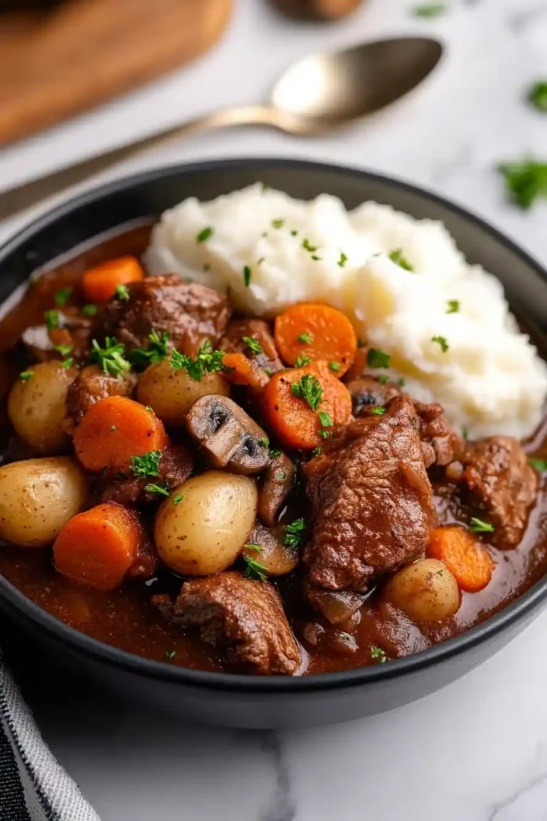 slow cooker beef bourguignon