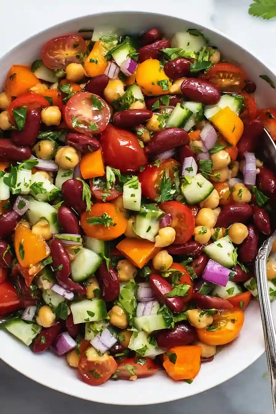 Double Bean Mediterranean Salad