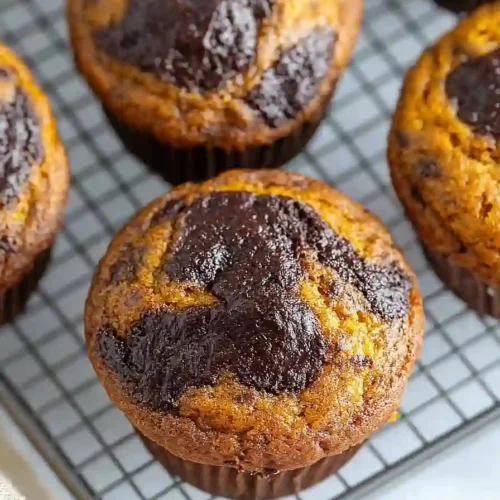 chocolate pumpkin zucchini muffins