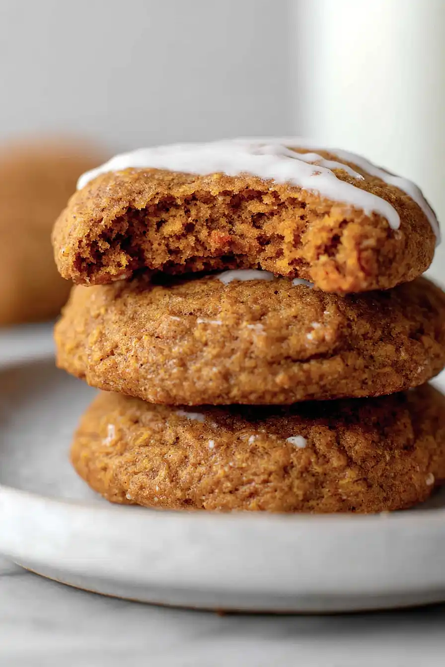 pumpkin cookies made with yogurt