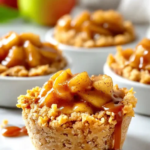 caramel apple crisp bites