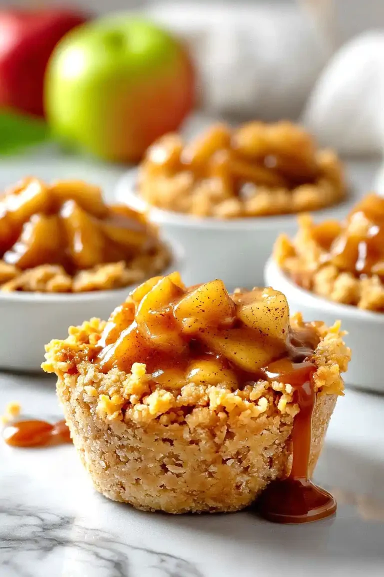 caramel apple crisp bites