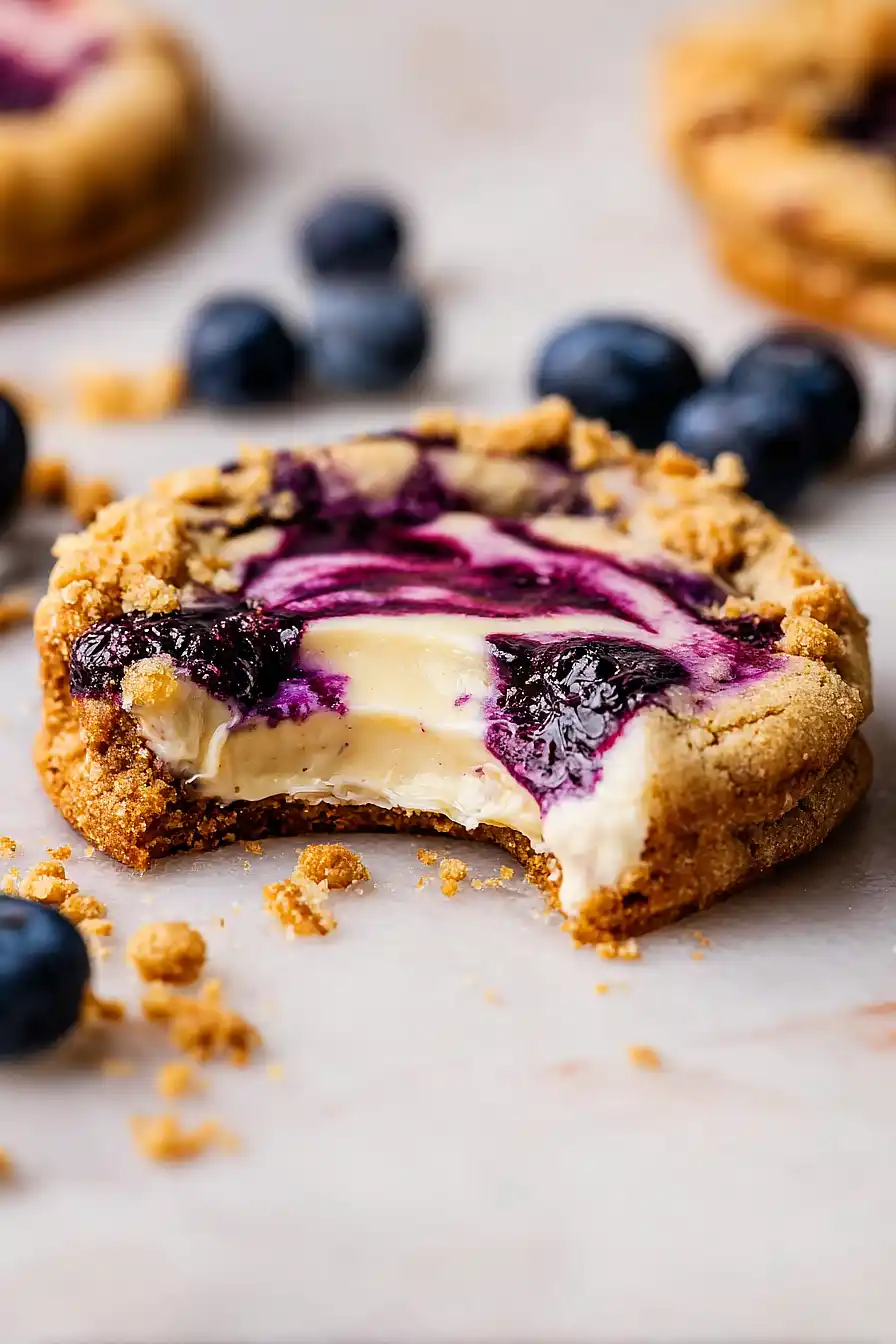 blueberry swirl cookies