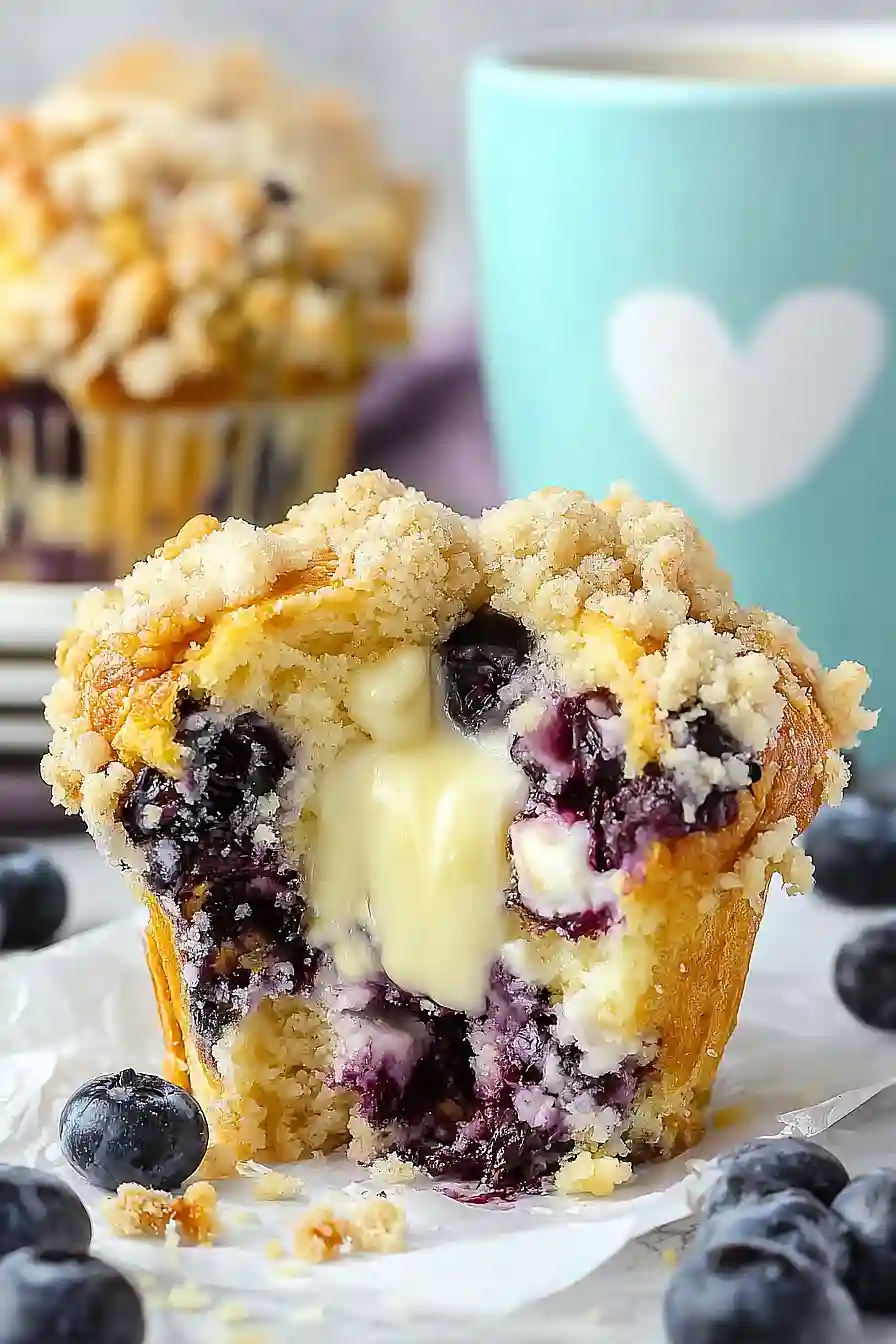 Blueberry Cream Cheese Muffins