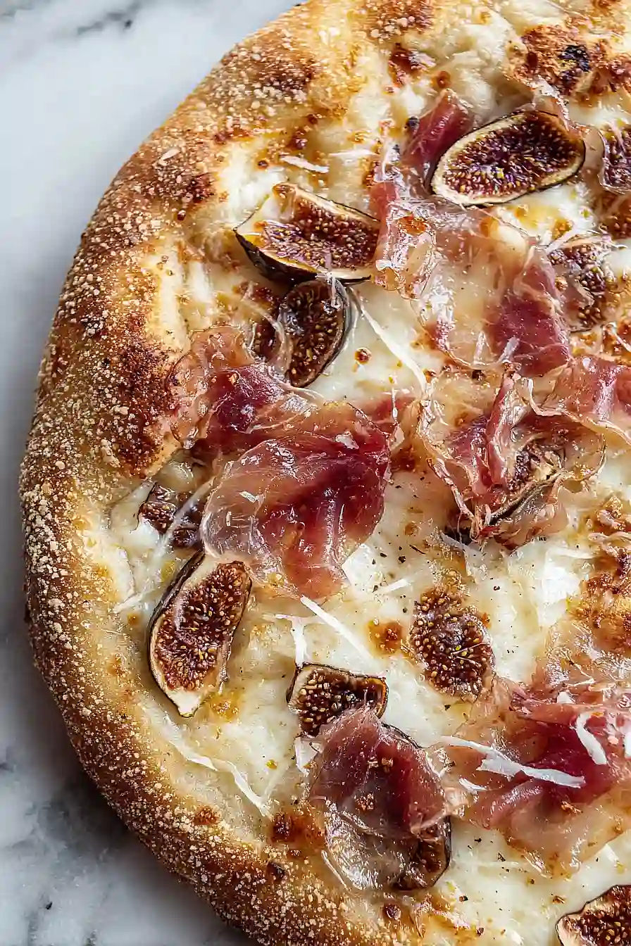 fig and prosciutto pizza