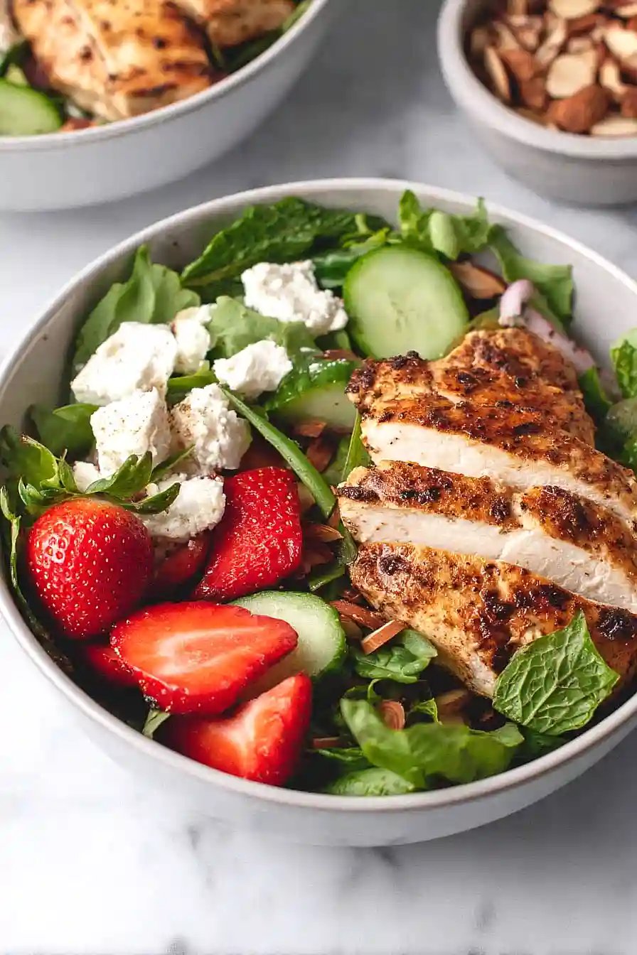 balsamic chicken feta salad