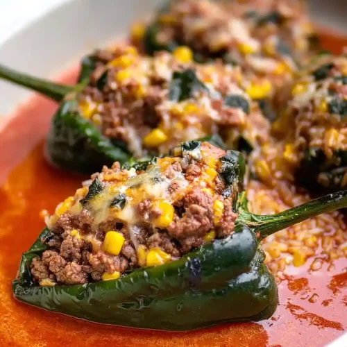chiles rellenos de carne molida