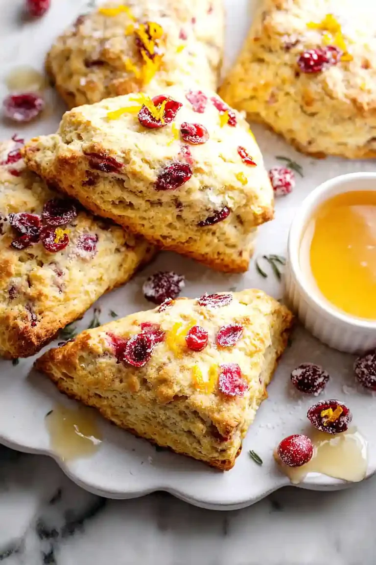 gluten-free cranberry orange scones