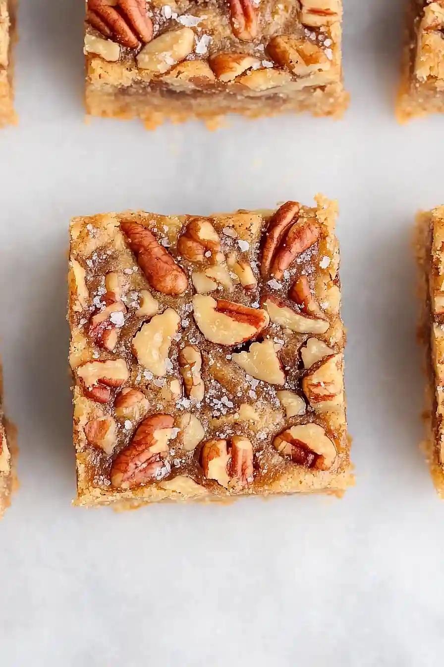 salted maple pecan bars