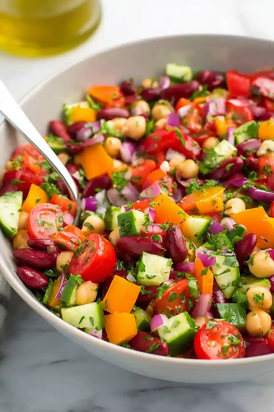 Double Bean Mediterranean Salad