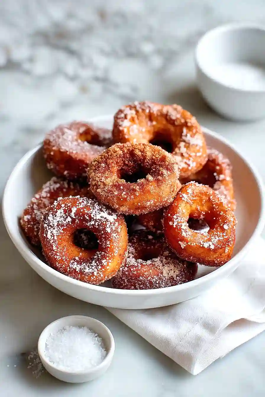 air fryer apple cider donuts
