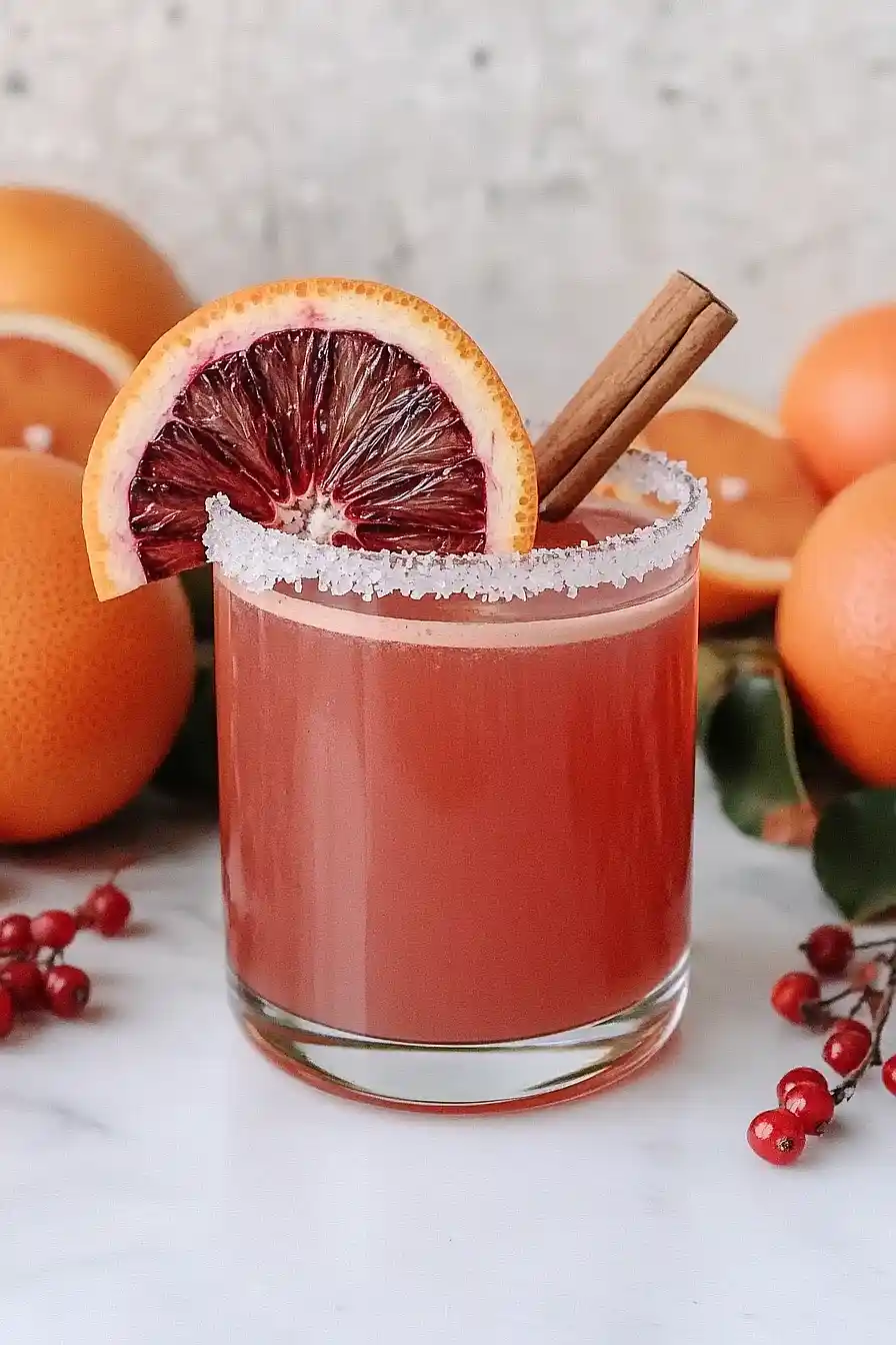 blood orange apple cider margarita