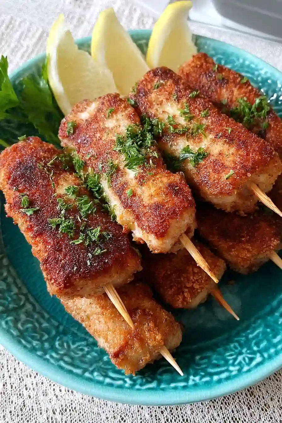 fried chicken on a stick