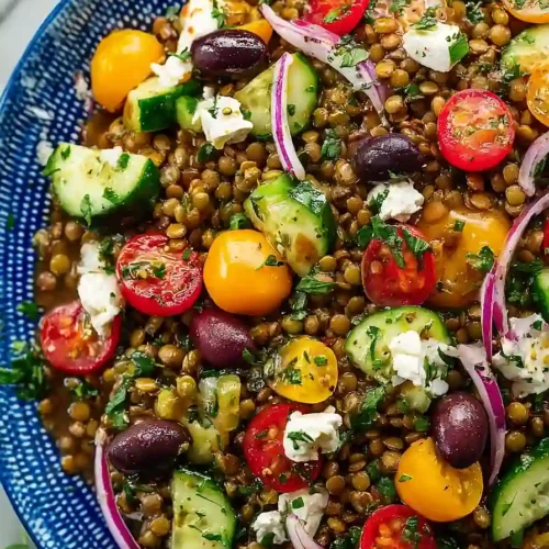 Mediterranean Lentil Salad