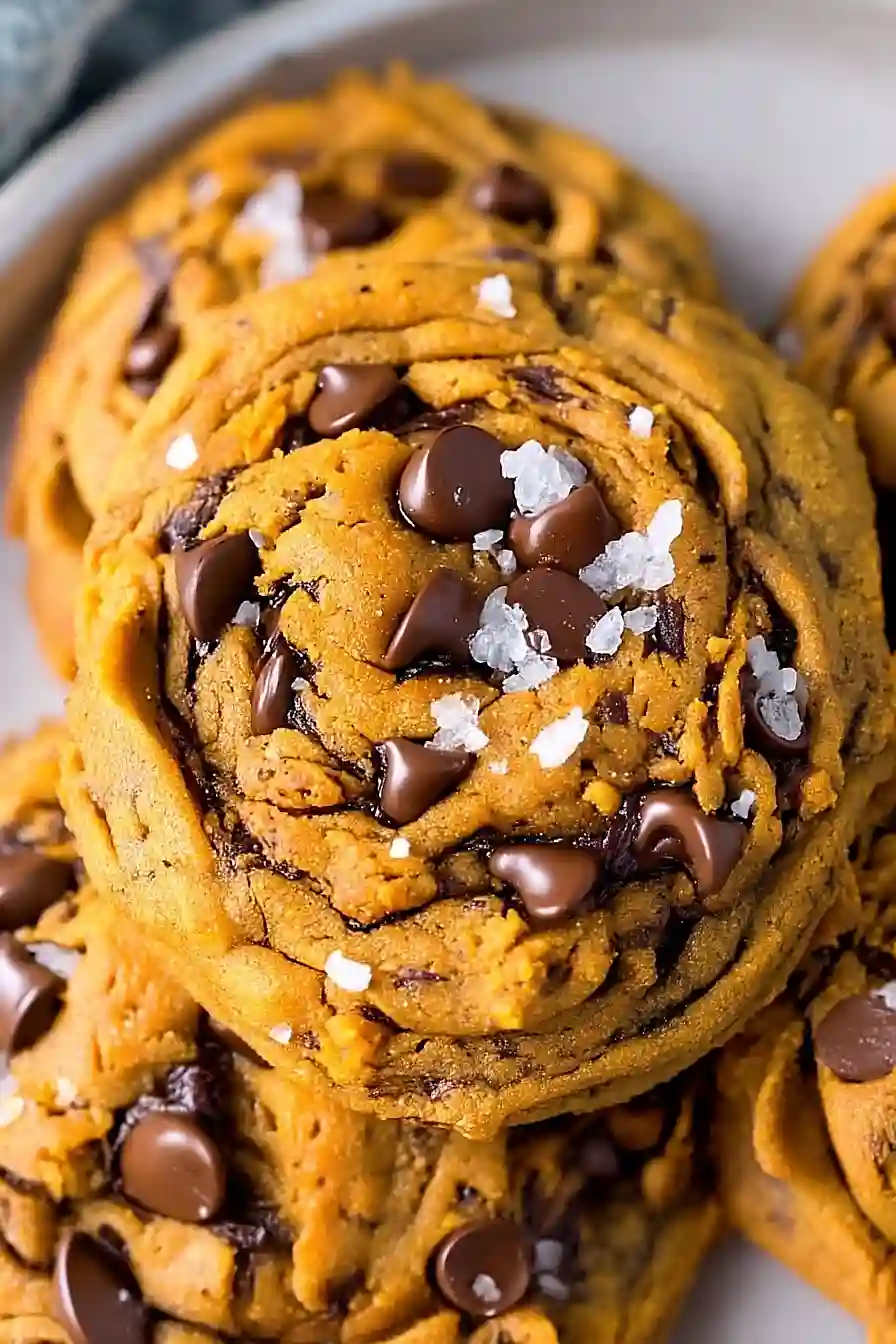 vegan pumpkin chocolate chip cookies