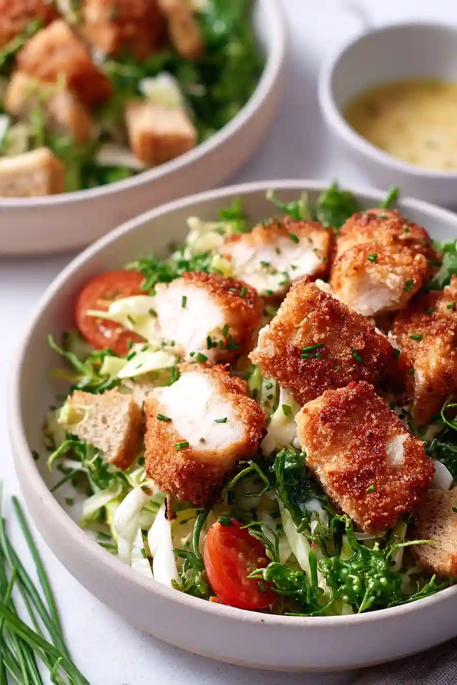 fried chicken salad