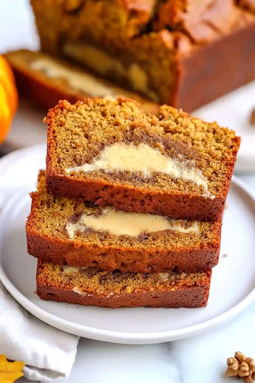 pumpkin cheesecake banana bread