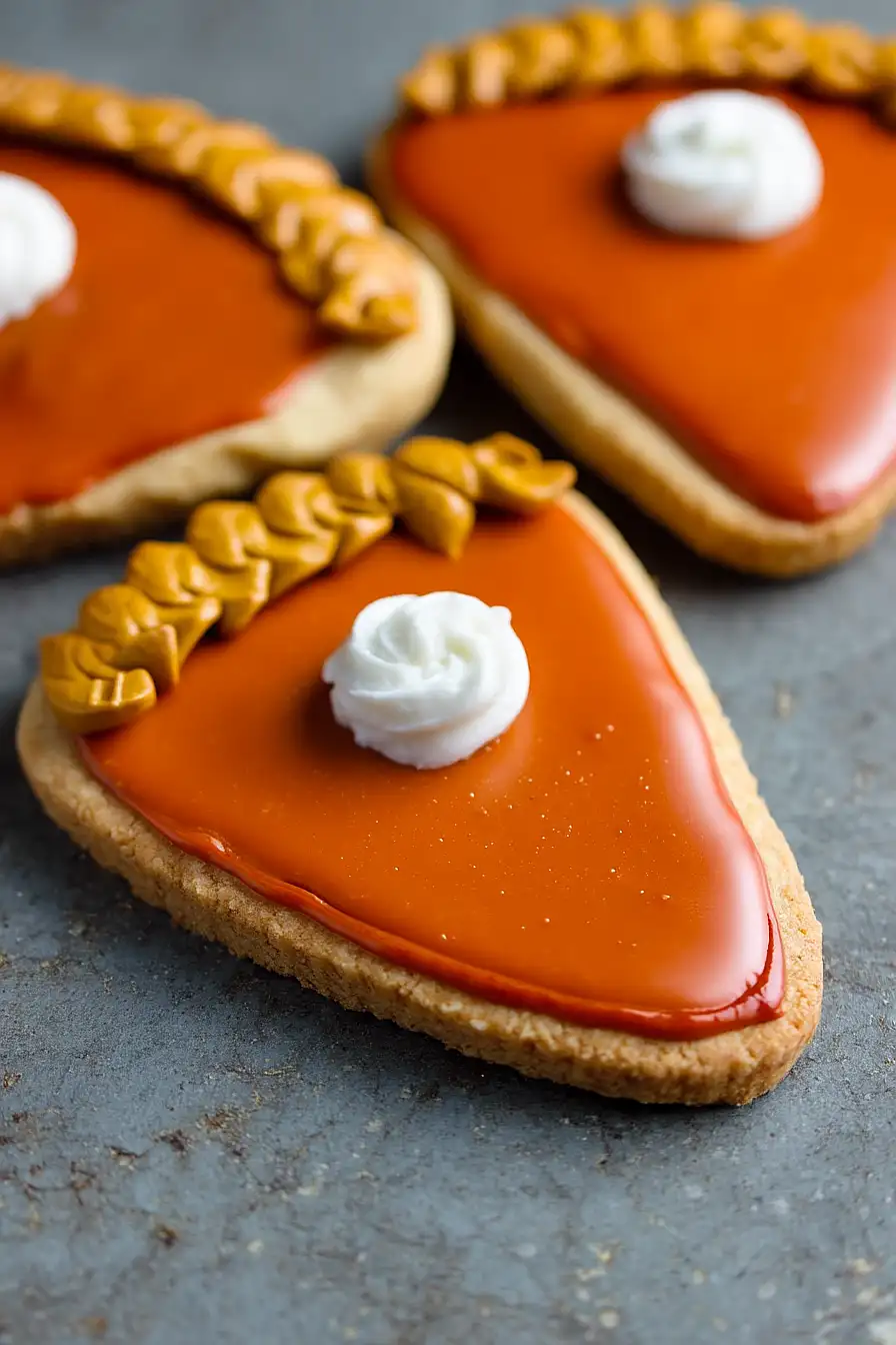 pumpkin pie cut out cookies