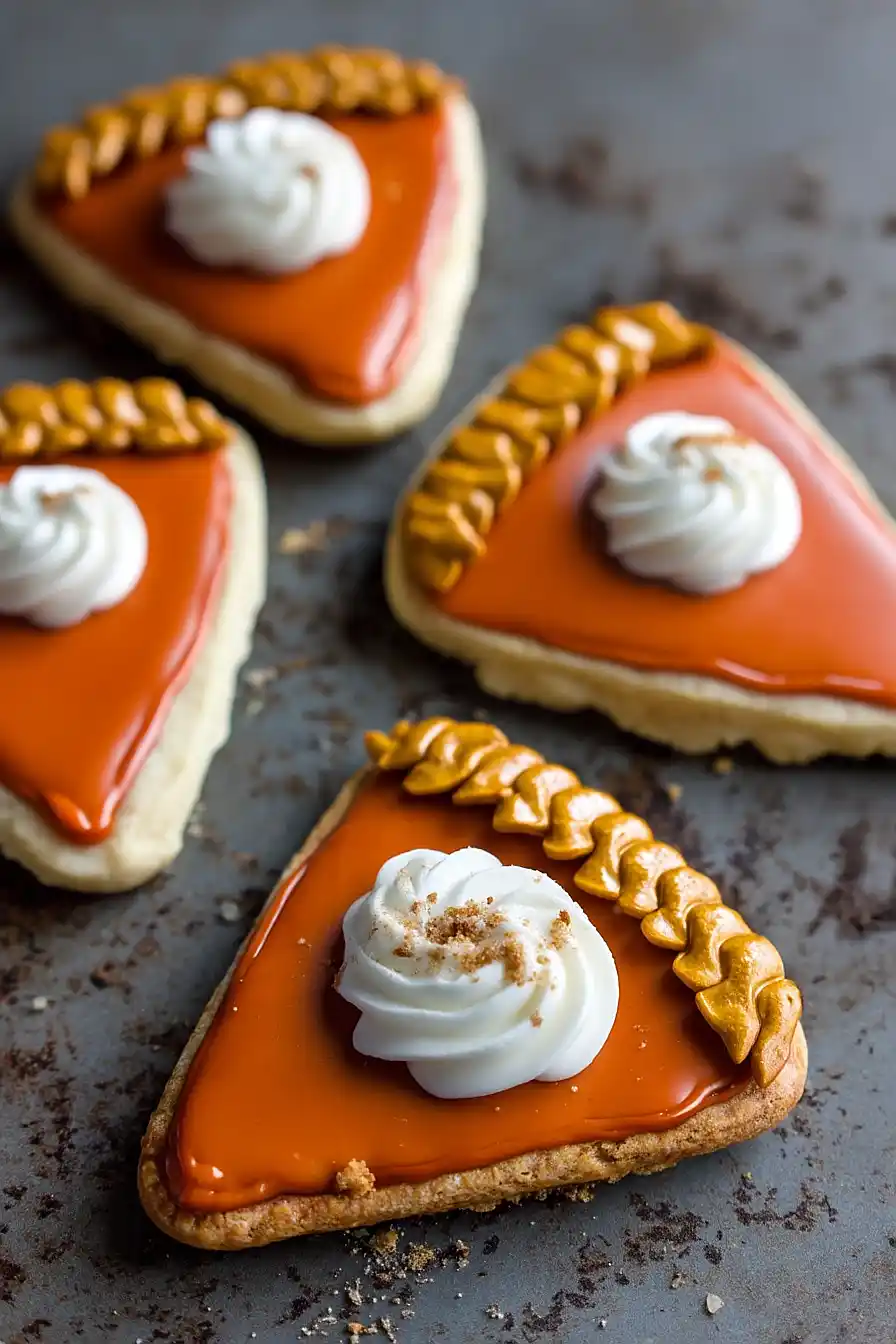 pumpkin pie cut out cookies