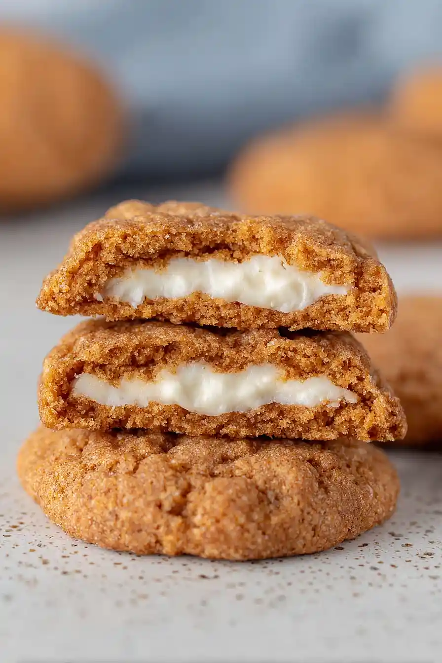 vegan pumpkin cheesecake cookies