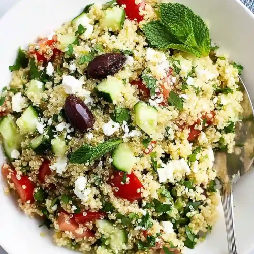 quinoa tabbouleh with feta