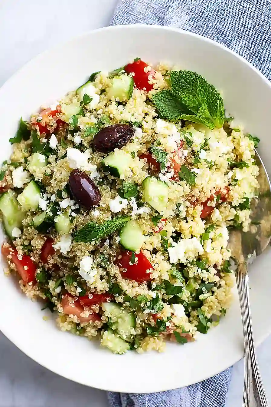 quinoa tabbouleh with feta