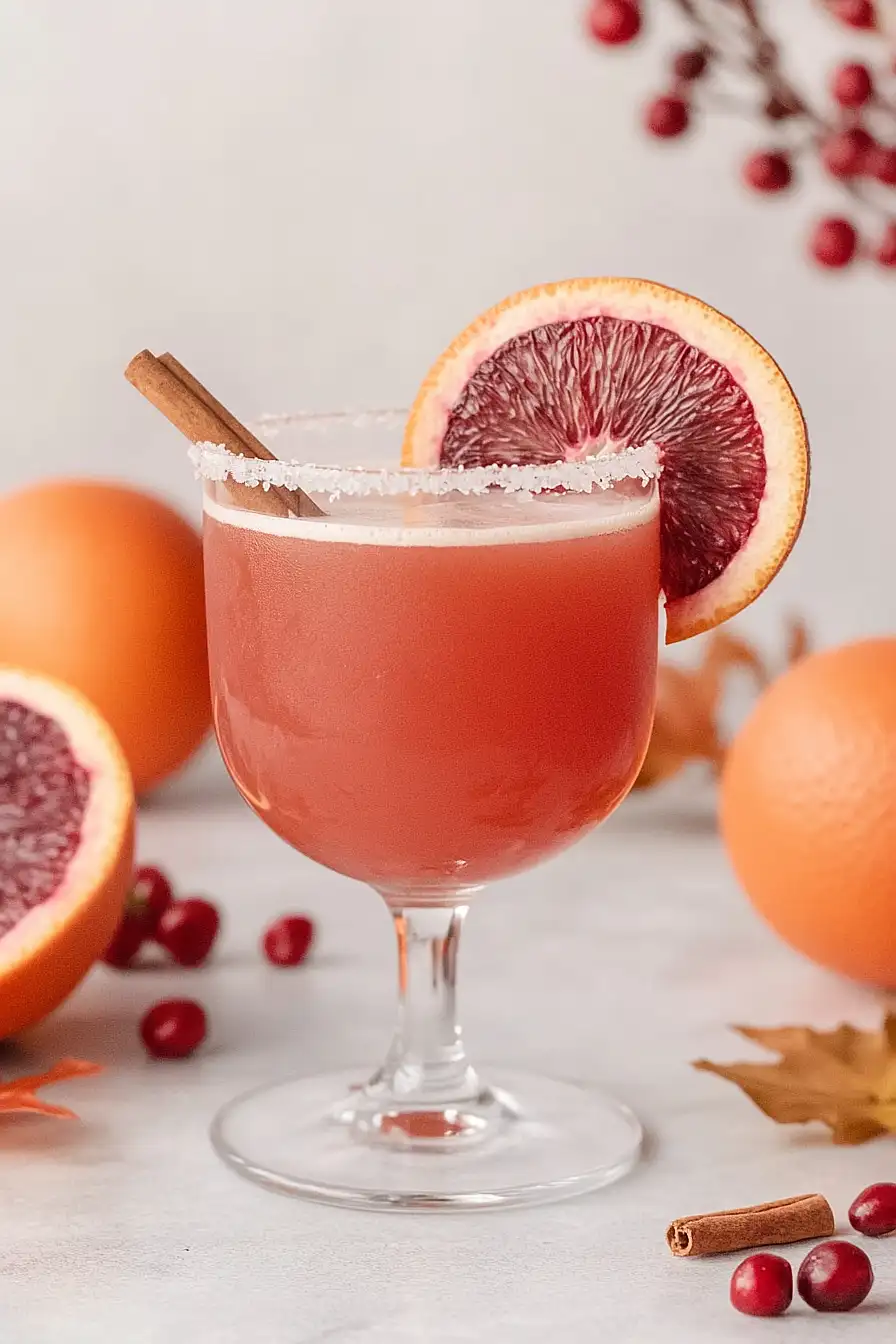 blood orange apple cider margarita