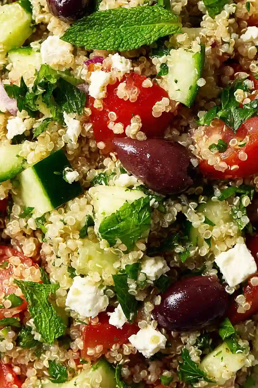 quinoa tabbouleh with feta