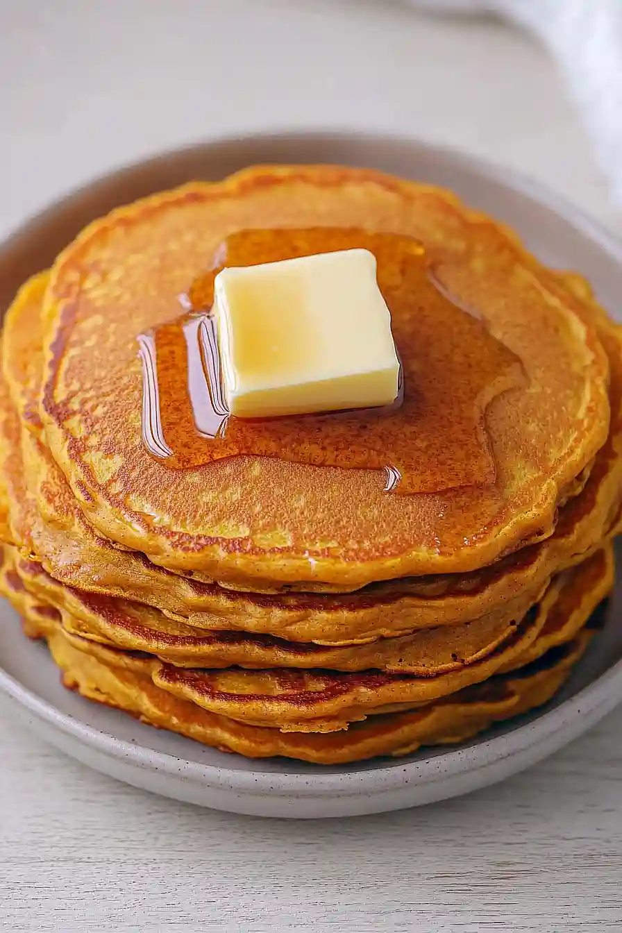 einkorn pumpkin pancakes