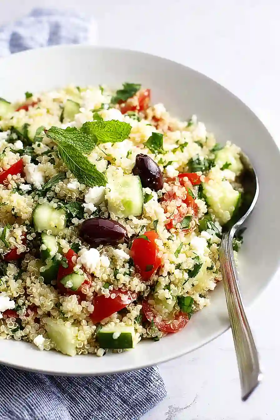 quinoa tabbouleh with feta