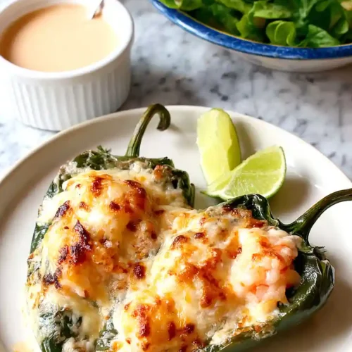 chiles rellenos de camaron
