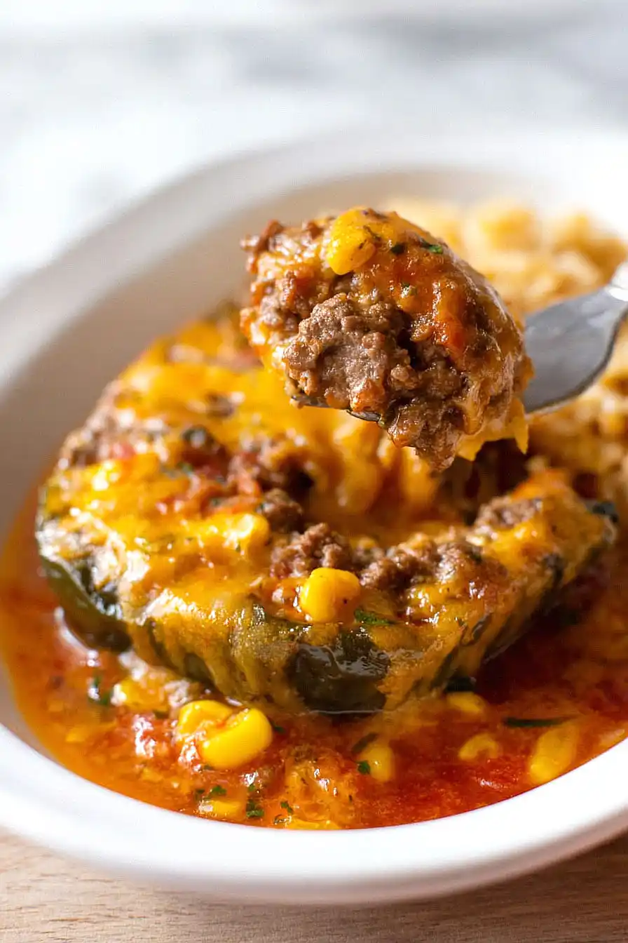 chiles rellenos de carne molida